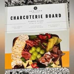 charcuterie board Bamboo Board 13 By 13 Inches